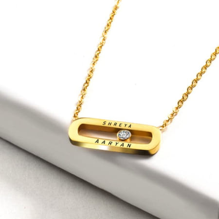 Personalized Eternal Zirconia Pendant Necklace-picture-36
