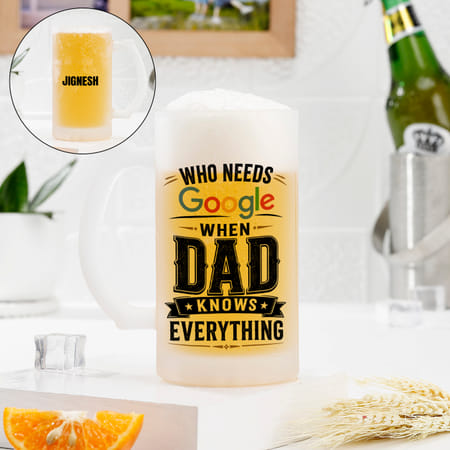 Personalized Father's Day Frosted Beer Mug-picture-43