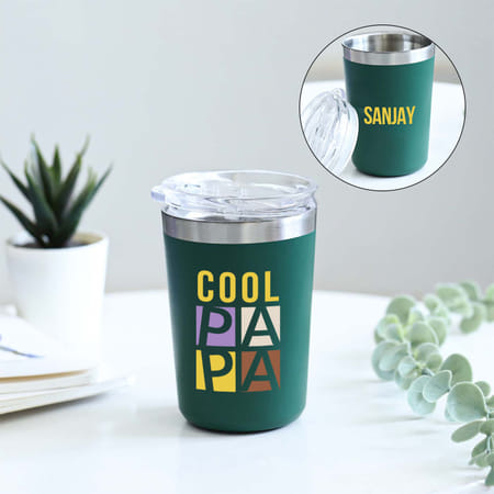 Personalized Father's Day Green Tumbler-picture-38
