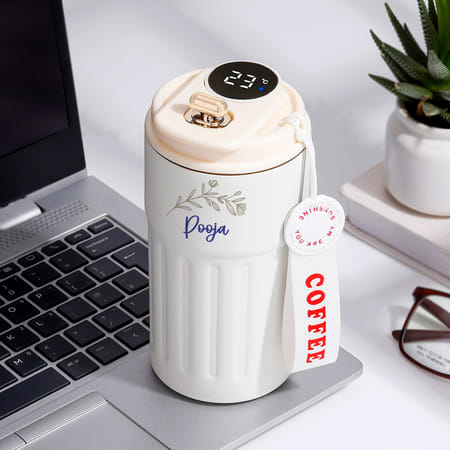 Personalized Floral Temperature Tumbler-image-13