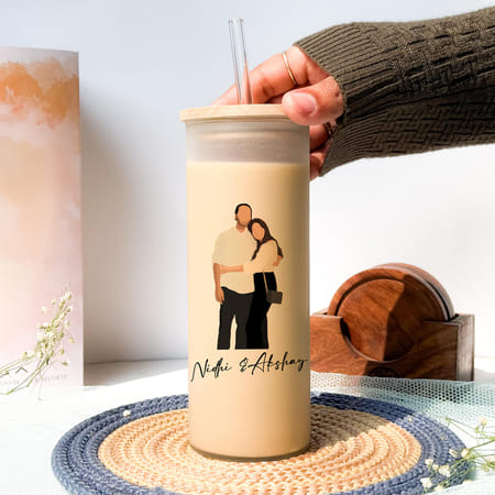 Personalized Forever Us Frosted Grande Sipper - 650 ML-image-26