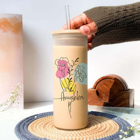 Personalized Grande Floral Sipper - 650 ML-image-22