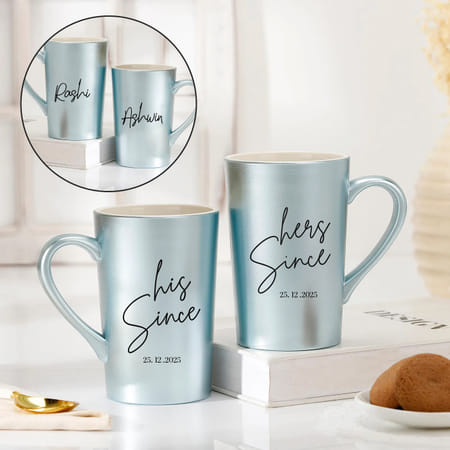Personalized Love And Dream Tall Mug For Couple - Set Of 2-picture-21