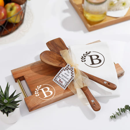 Personalized Love For Cooking Wooden Kitchenware Set-picture-36