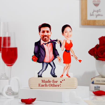 Personalized Made For Each Other Couples Caricature-picture-19