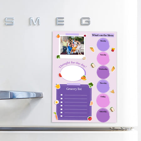 Personalized Meal and Grocery Tracker Fridge Magnet-image-5