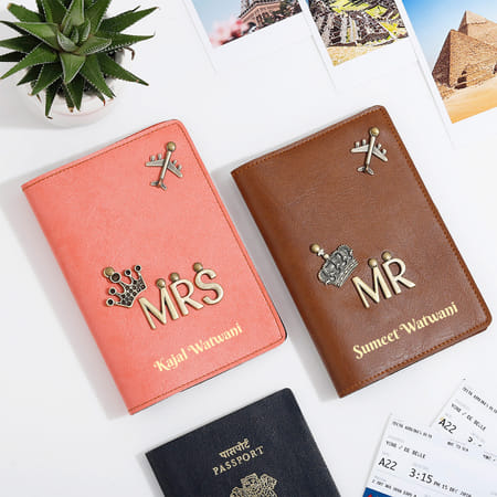 Personalized Mr. And Mrs. Passport Cover - Set Of 2-picture-14