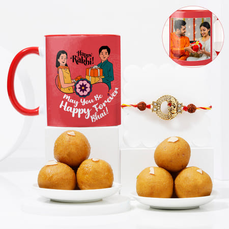 Personalized Mug And Ganesha Rakhi Hamper-image-21