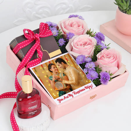 Personalized Perfume And Roses Gift Set-image-44