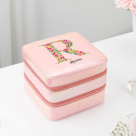 Personalized Pink Double-Decker Jewellery Organizer-picture-29
