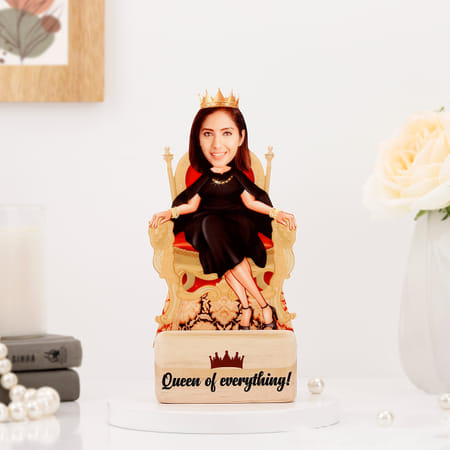 Personalized Queen Of Everything Caricature For Women-picture-29
