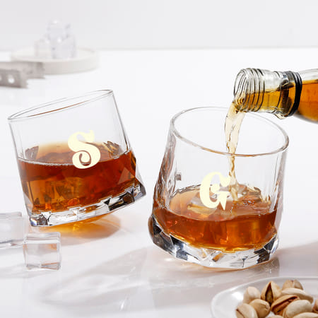 Personalized Rotating Whiskey Glasses-Set Of 2-picture-19