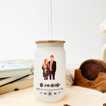 Personalized Spotify Song Frosted Can Sipper - 500 ML-picture-46