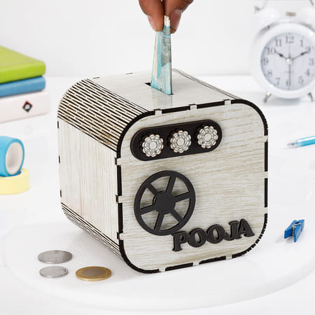 Personalized Square Wooden Piggy Bank-picture-37