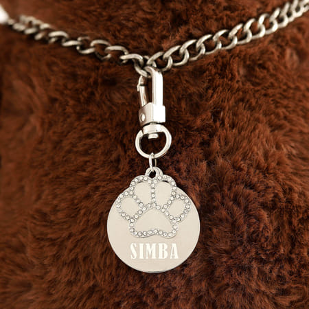 Personalized Studded Paw Pet Charm-picture-17