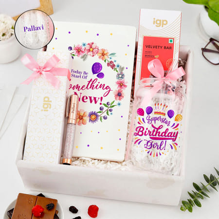 Personalized Superstar Birthday Girl Hamper For Her-image-28