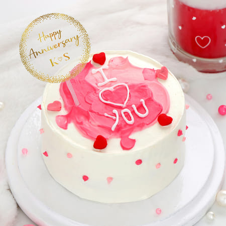 Personalized Sweet Anniversary Bliss Cake-picture-12