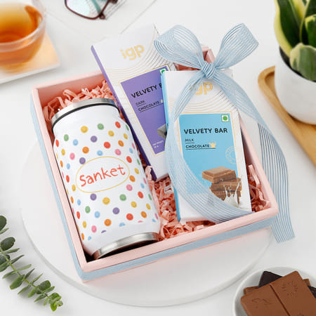Personalized Sweet Summer Sips And Chocolates Combo For Him-picture-48