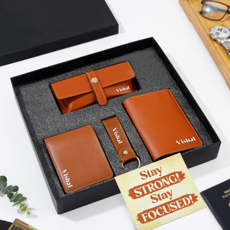 Personalized Tan Leather Essentials-image-28