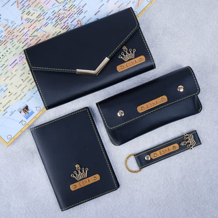Personalized Travel Essentials Hamper For Her - Black-picture-21