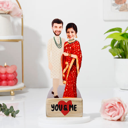Personalized You & Me Bhaiya Bhabhi Caricature-picture-32
