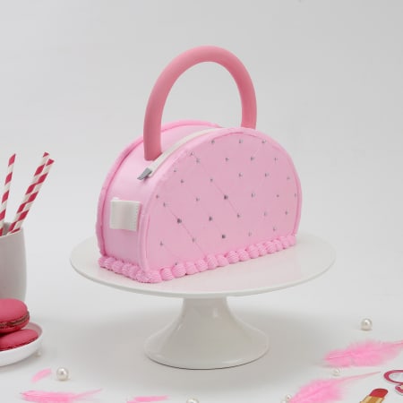 Pink Handbag Cake  (2 Kg)-picture-17