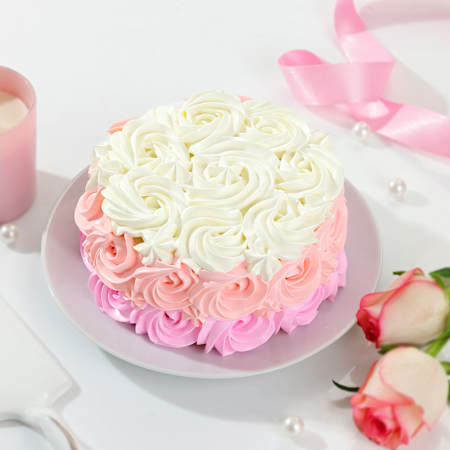Pink Ombre Rose Cake-picture-20