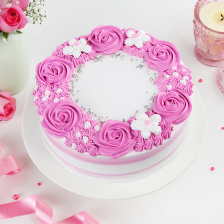 Pink Rosette Cake-picture-31