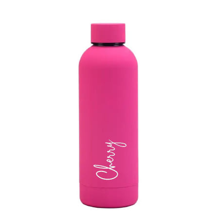 Pink Stainless Steel Water Bottle - Personalized-image-14