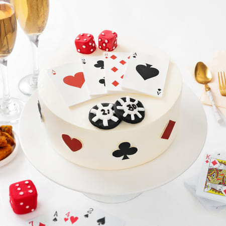 Poker Delight Diwali Cake (Half Kg)-picture-13