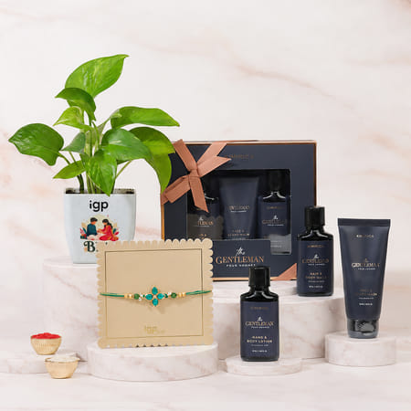 Premium Men's Grooming Essentials And Rakhi Hamper-image-36