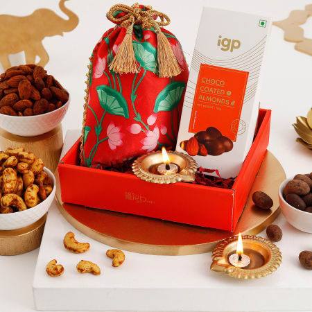 Premium Dry Fruit Gift Box Online- (4 in 1) 4x125gm Combo122 | Dry Fruits  Home