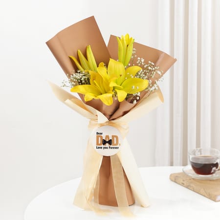Radiant Lilies Dear Dad Bouquet-picture-10