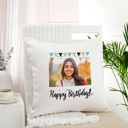 Radiant Wishes Personalized Birthday Cushion-image-42