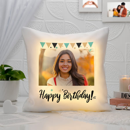 Radiant Wishes Personalized Birthday LED Cushion-image-37