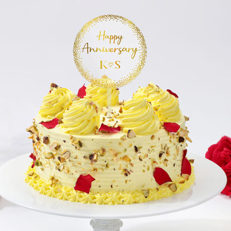 Rasmalai Bliss Personalized Anniversary Cake-picture-20