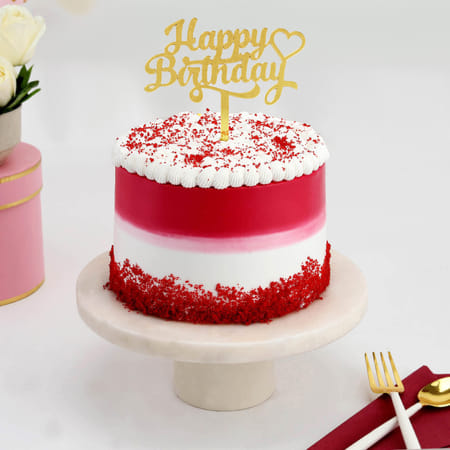 Red Velvet Birthday Special Cake (600 Gm)-picture-33