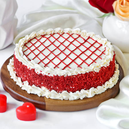 Red Velvet Cake simple easy Christmas Cake | My Kitchen Stories