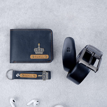 Reversible Black Brown Belt And Wallet Combo - Personalized-picture-16
