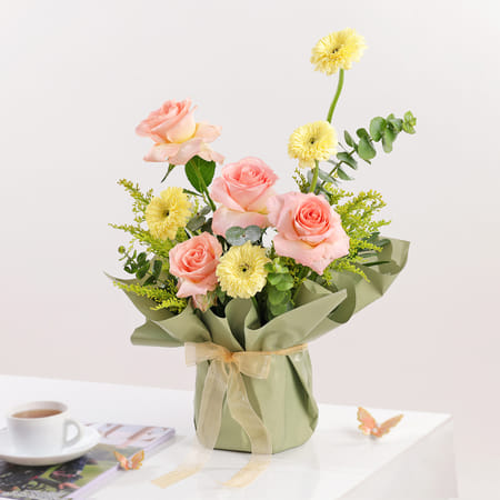 Rose Gerbera Elegance Arrangement