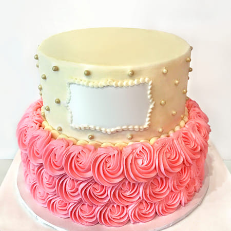 Rosette Semi Fondant Cake (3 Kg)-picture-25