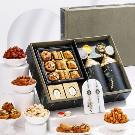 Royal Bhaiya Bhabhi Rakhi And Feast Hamper-picture-29