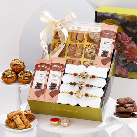 Sacred Trinity Rakhis And Baklava Hamper-image-38