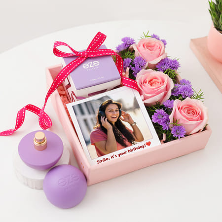 Scented Floral Personalized Arrangement-image-23
