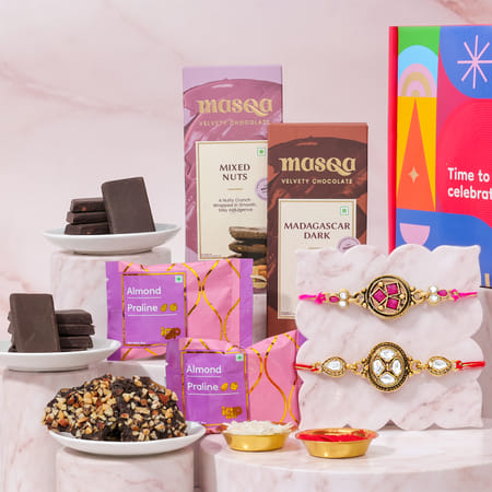 Semi Precious Stone Rakhi Hamper-picture-11