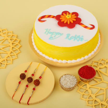 रक्षाबंधन केक designs/ Raksha bandhan cake designs / raksha bandhan special  cake design / - YouTube