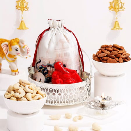 Silver Blessings Ganesh Chaturthi Gift Hamper-image-47