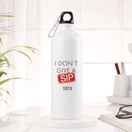 Sipper Bottle - Personalized - I Don't Give A Sip-picture-34