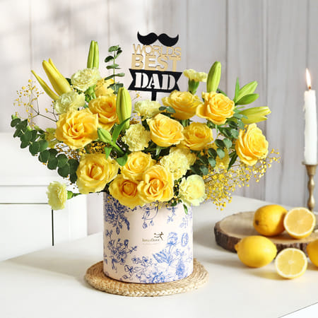 Sunny Hues Father's Day Floral Arrangement-picture-38