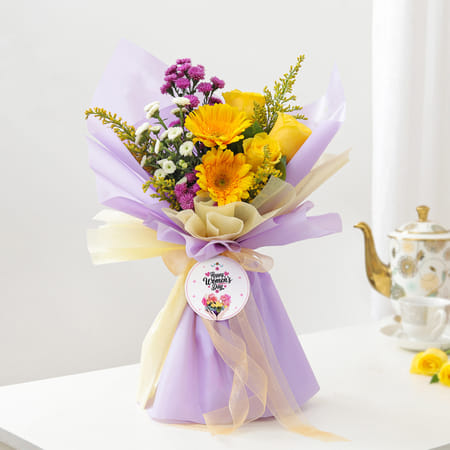 Sunshine And Bloom Women's Day Bouquet-image-20